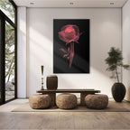 Radiant Wireframe Rose - 3