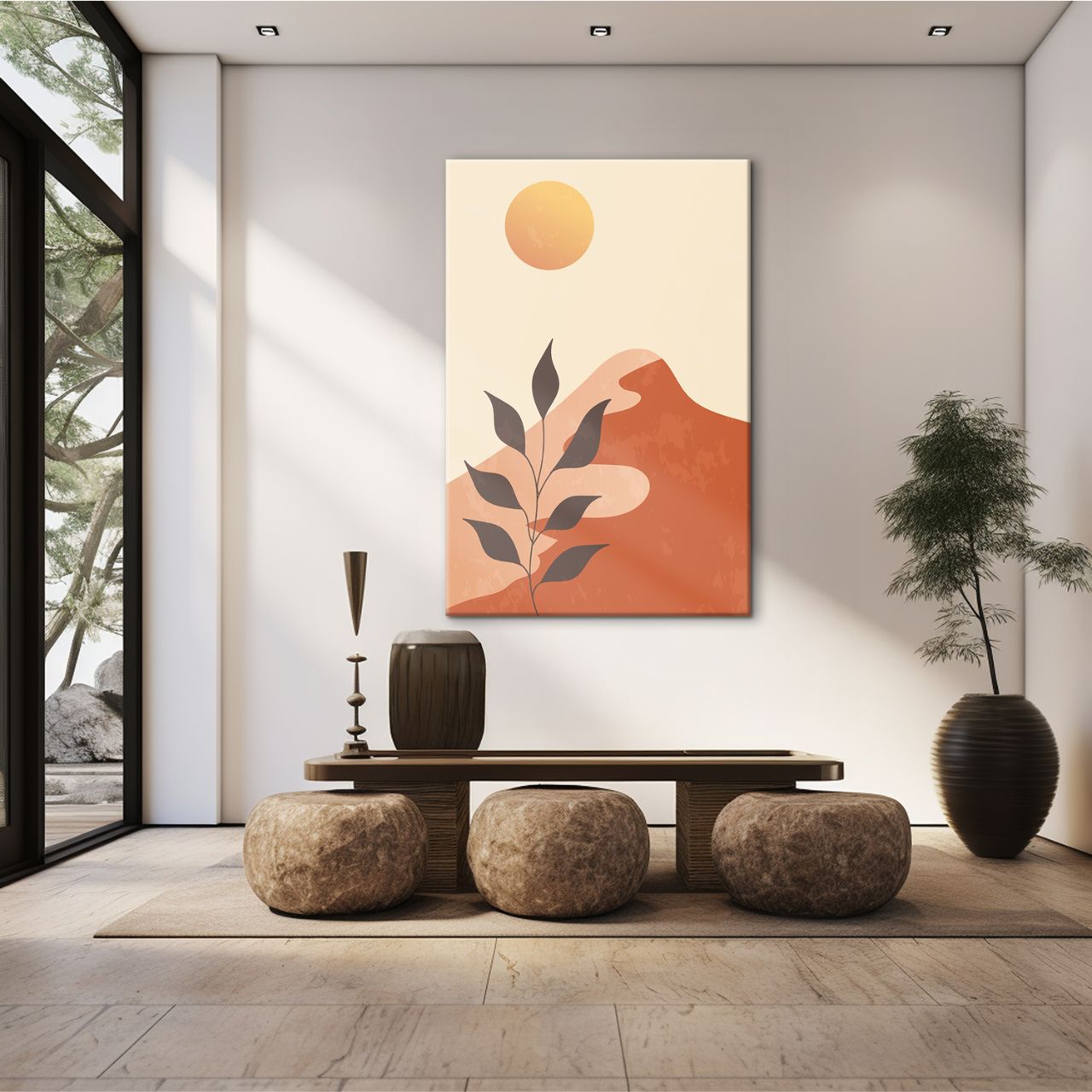 Minimalist Terracotta Landscape - 1