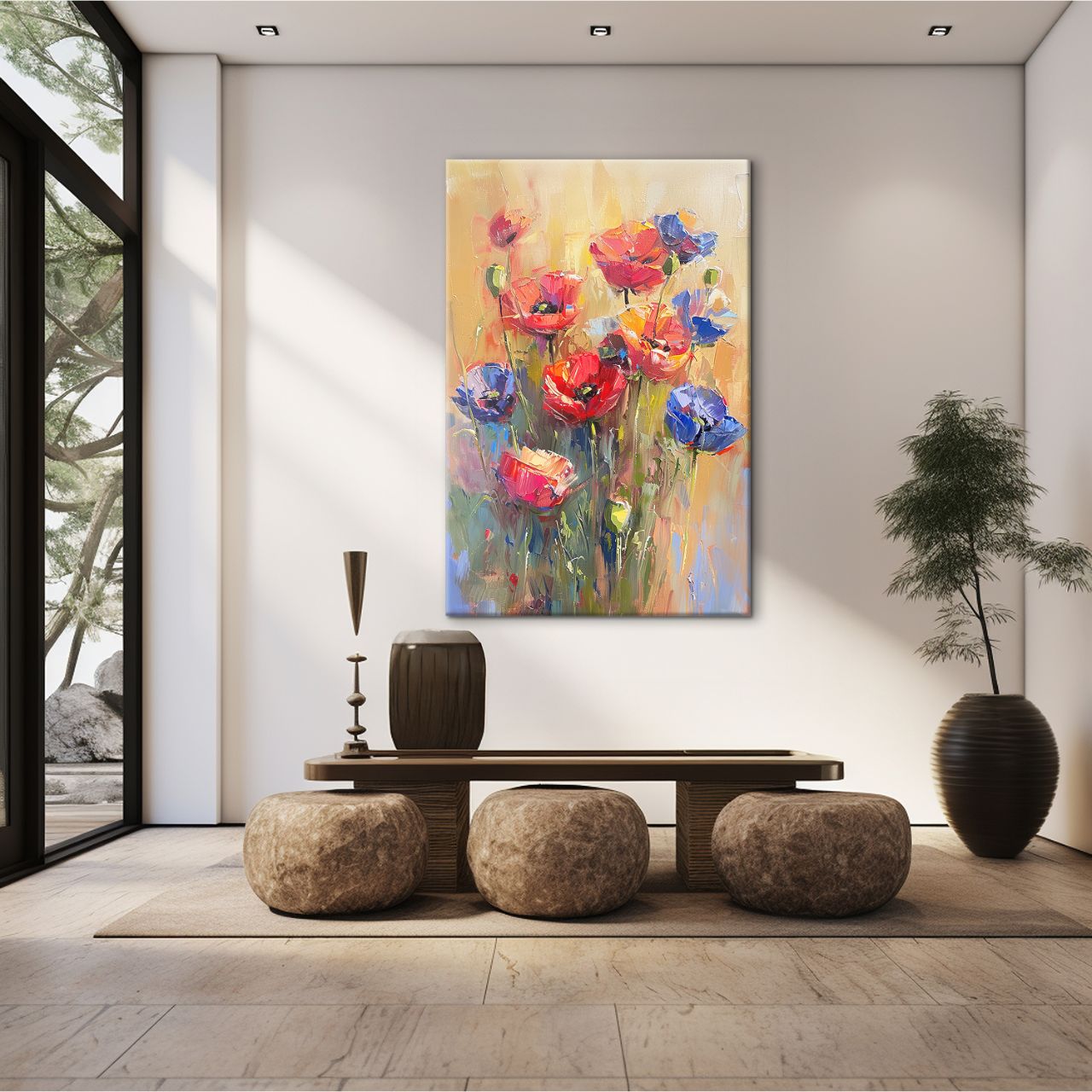 Textured Poppy Meadow