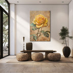 Golden Yellow Rose Elegance