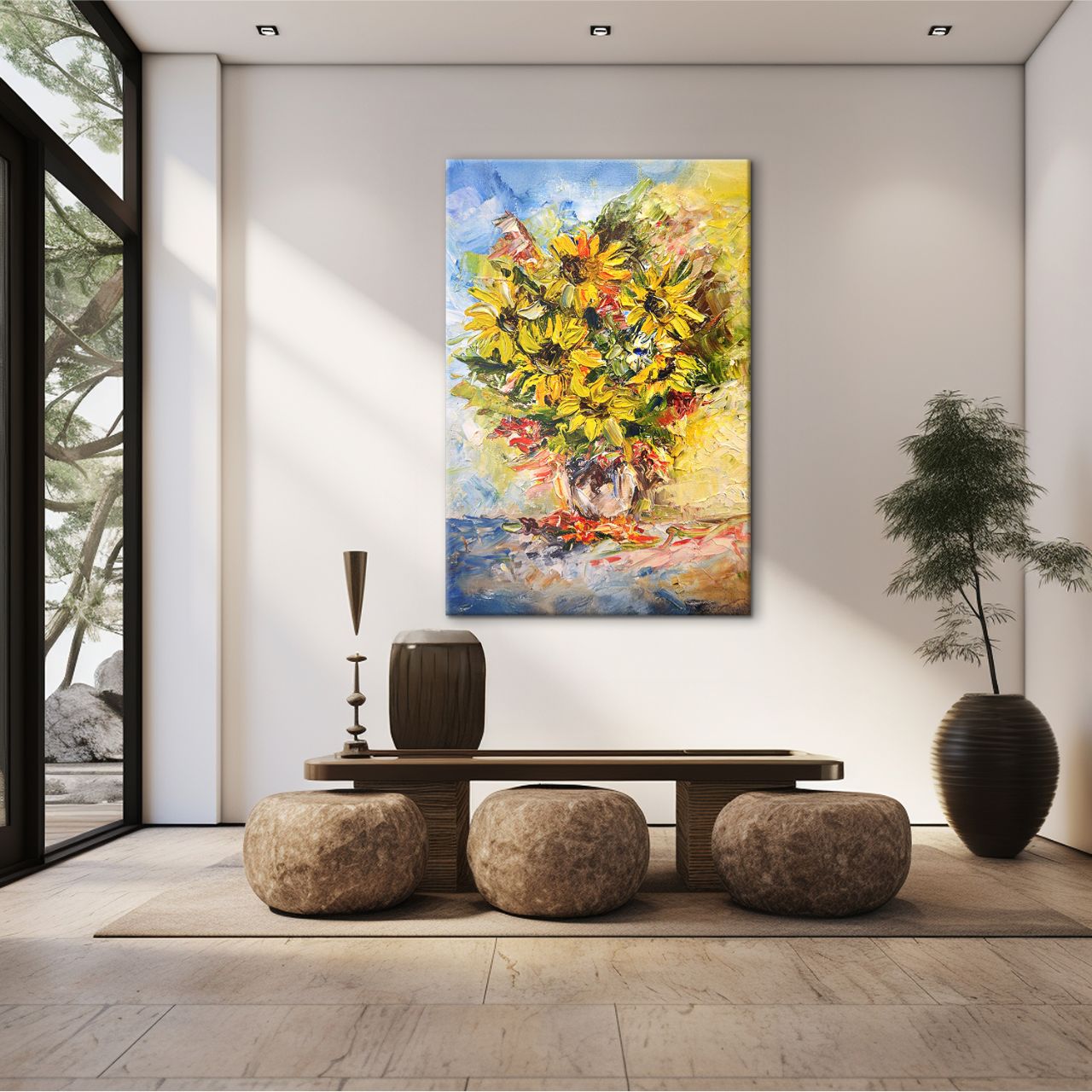 Textured Sunflower Bouquet