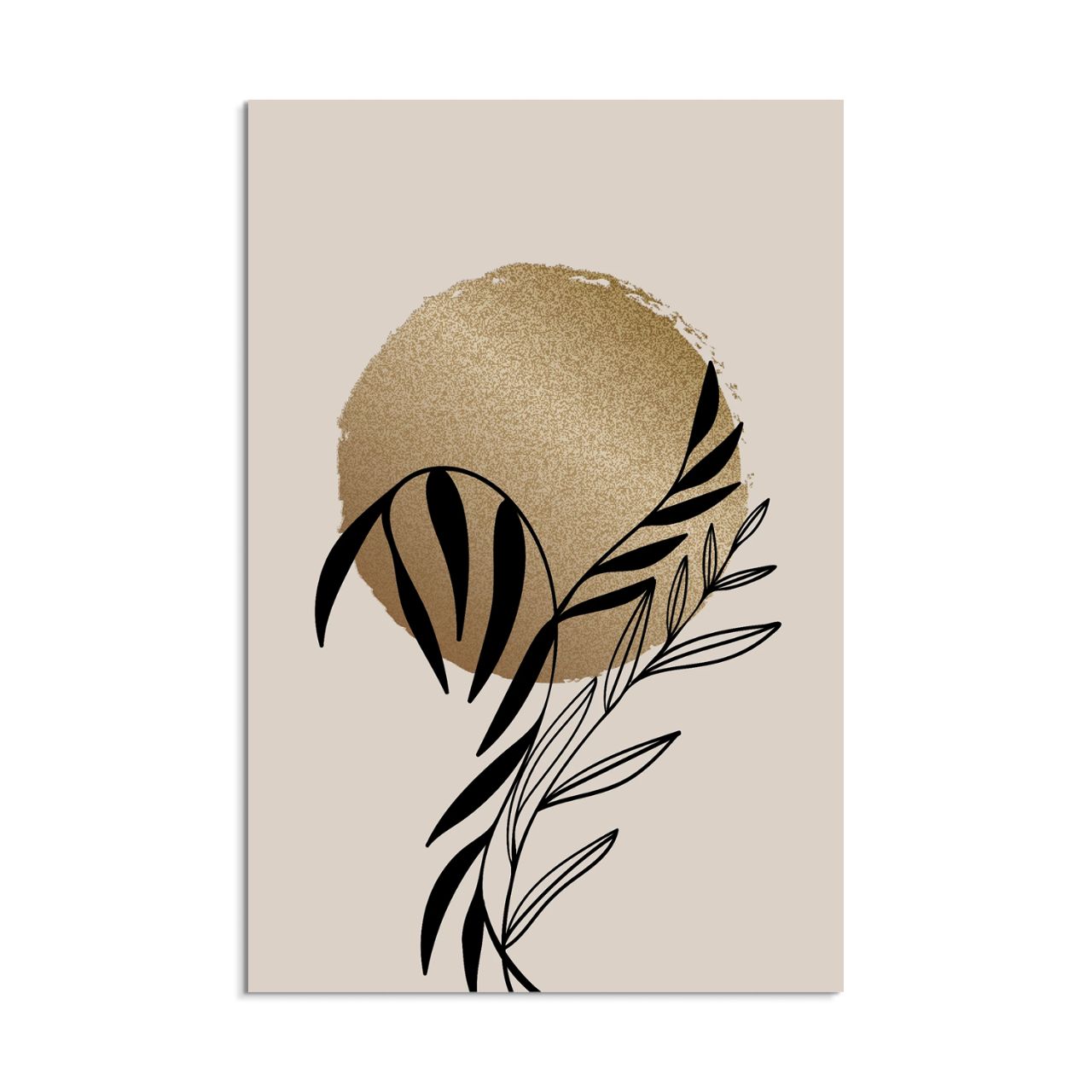 Minimalist Golden Flora - 1