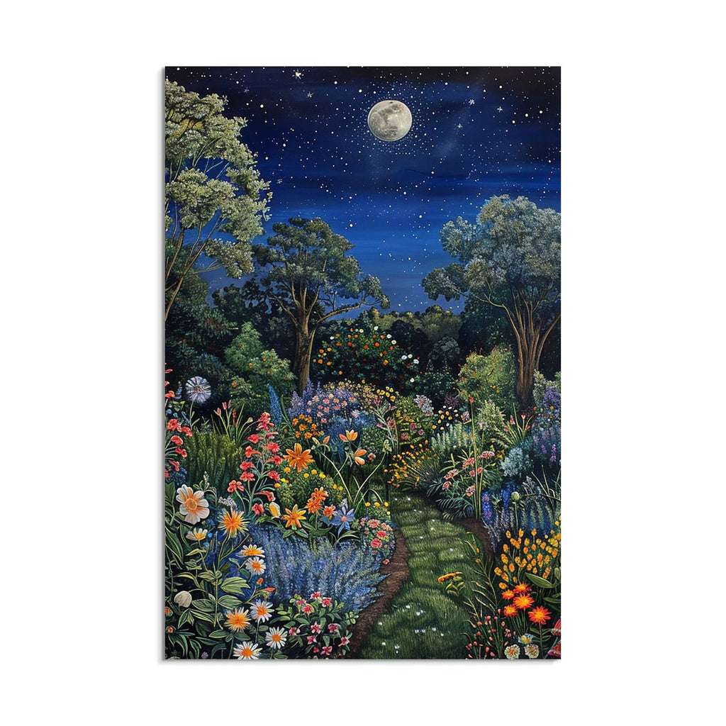 Moonlit Garden Path