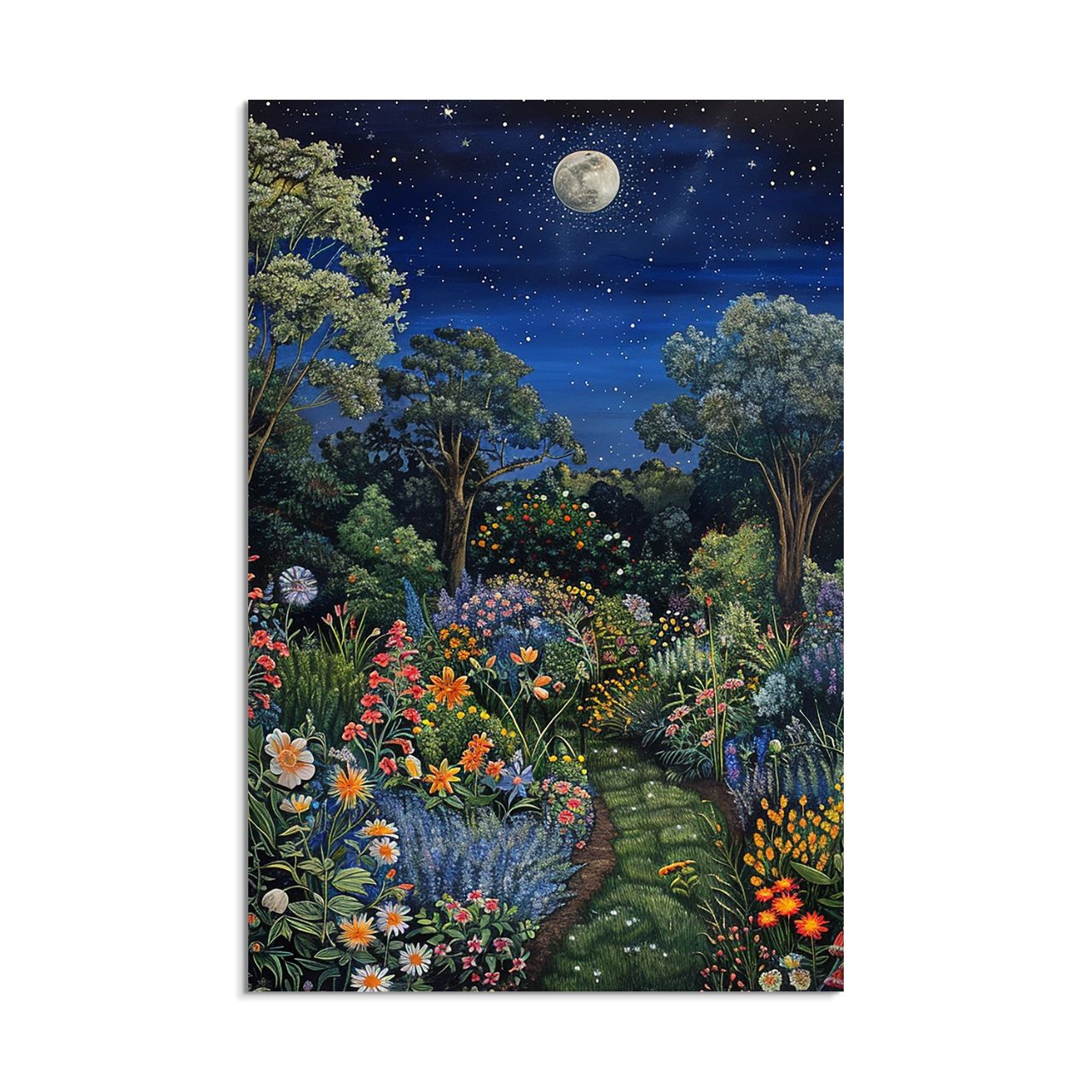 Moonlit Garden Path