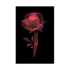 Radiant Wireframe Rose - 3