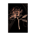Copper Rose Etching - 2