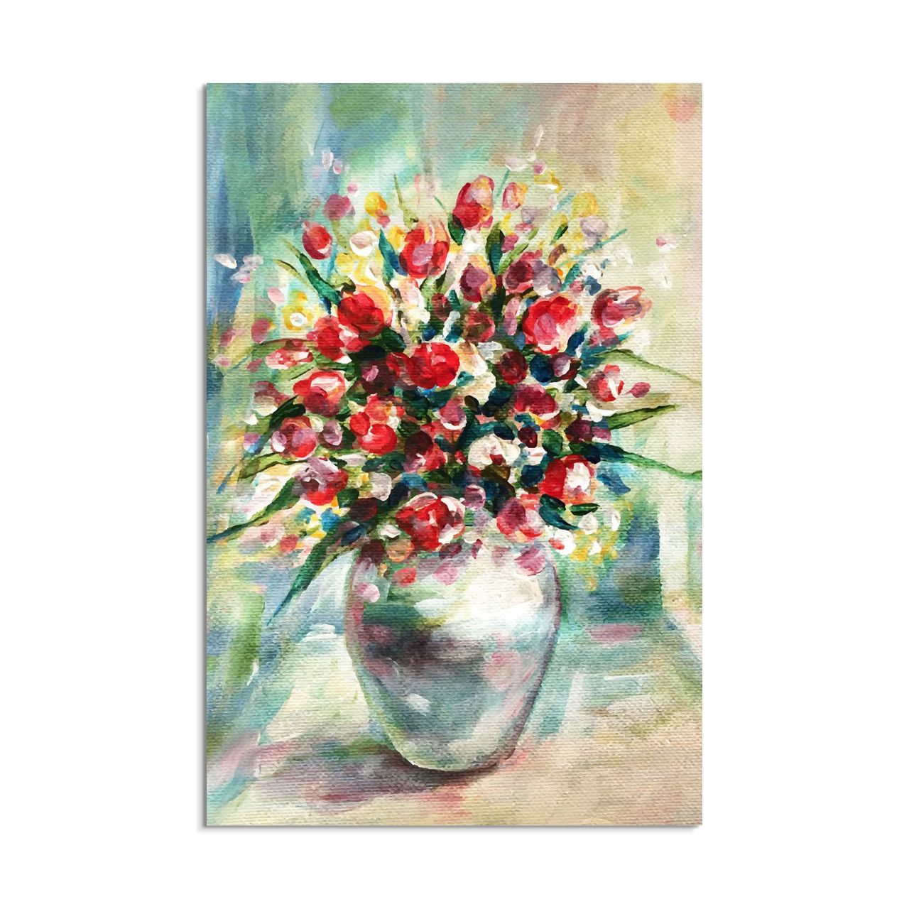 Impressionistic Floral Vase