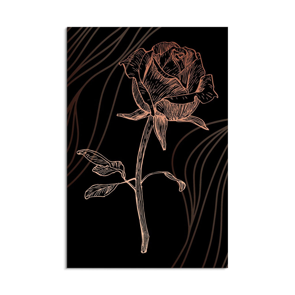 Copper Rose Etching - 3