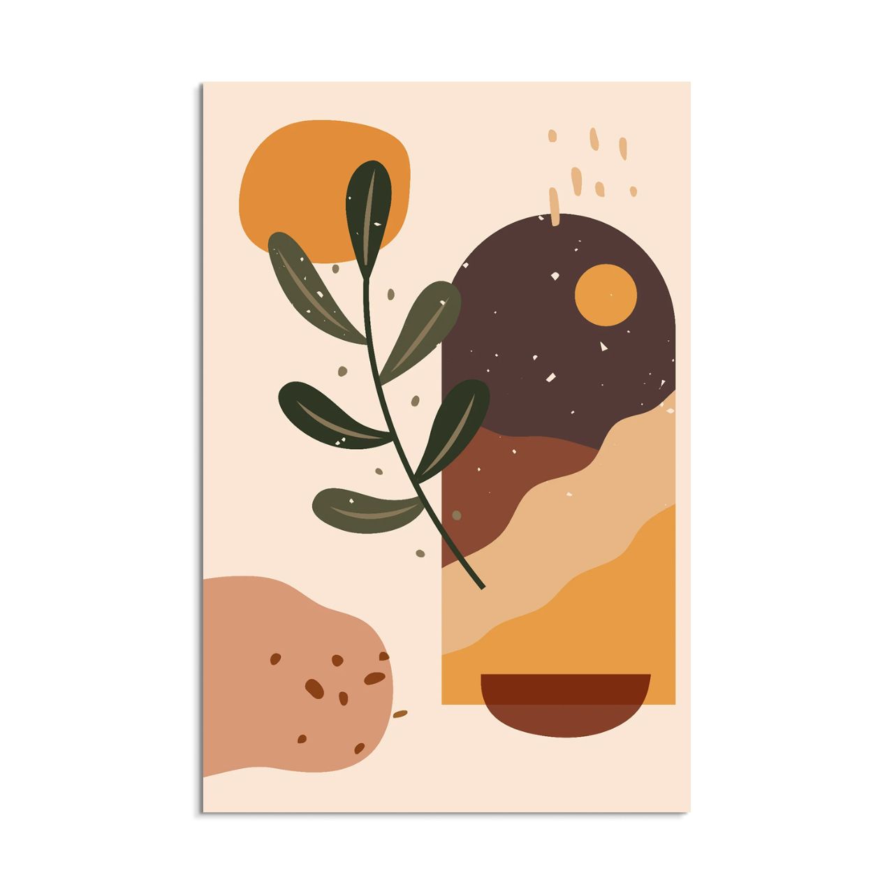 Minimalist Mountain Moon