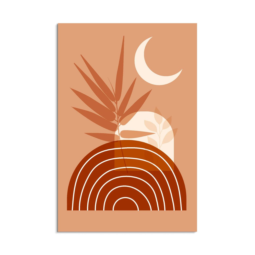 Terracotta Sunburst Abstract - 1