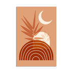 Terracotta Sunburst Abstract - 1