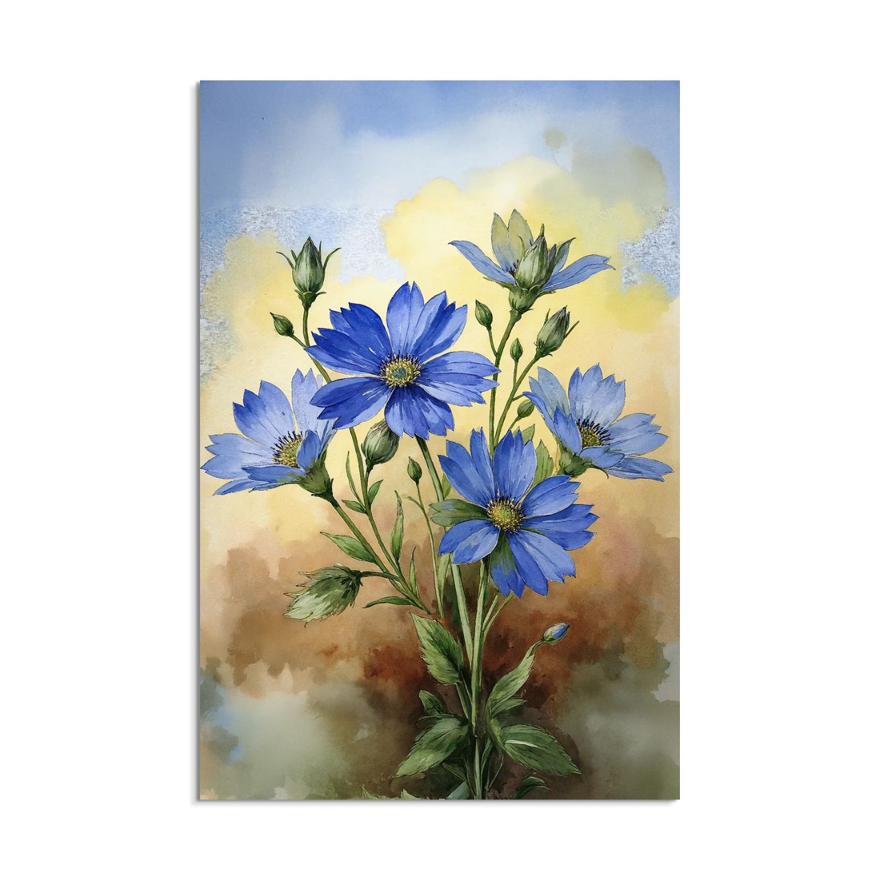 Vibrant Blue Cosmos Bouquet