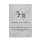 Clarity - Charcoal Black