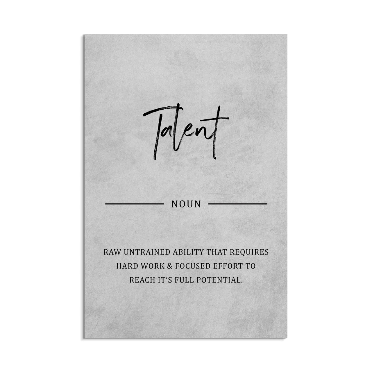 Talent - Charcoal Black
