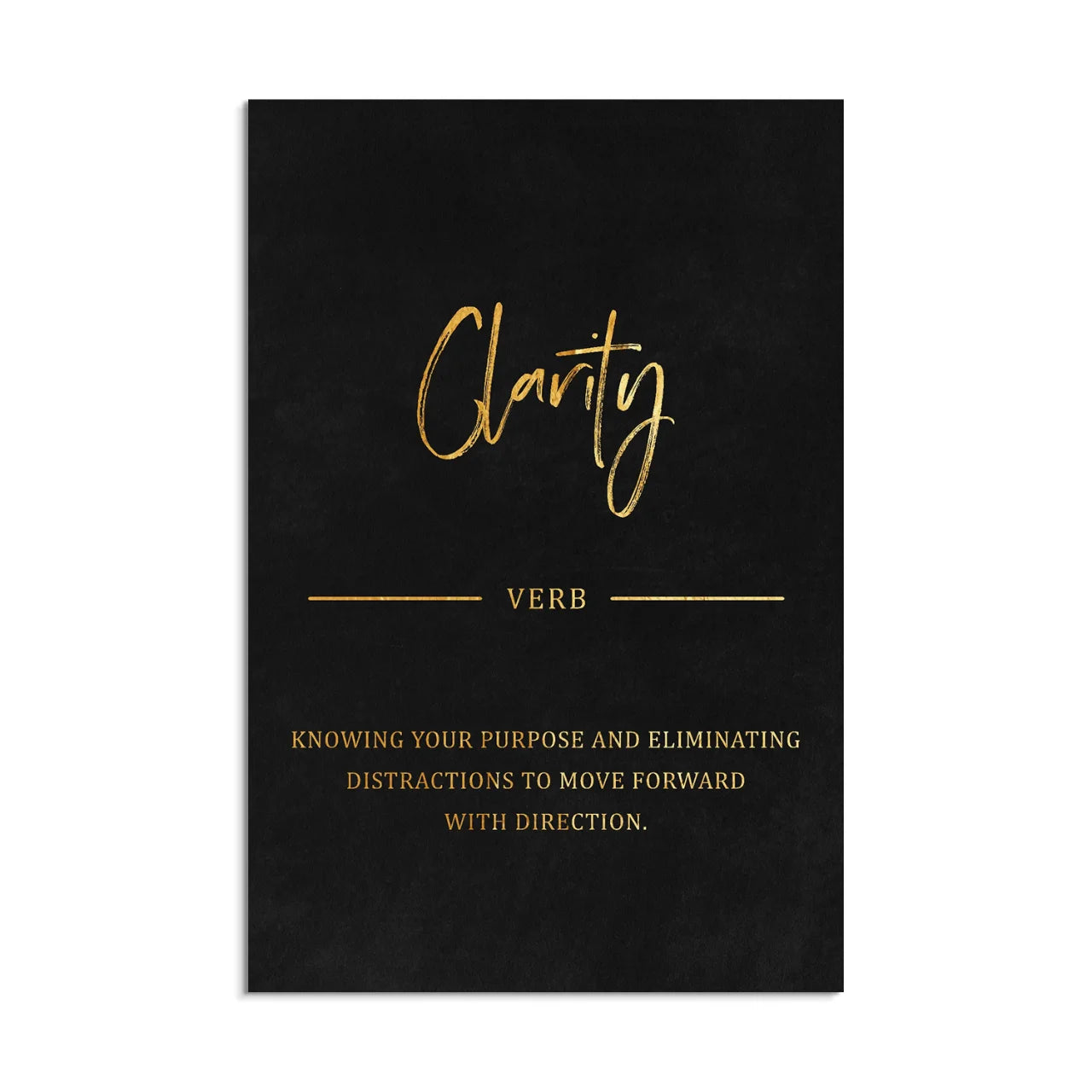 Clarity - Golden Black