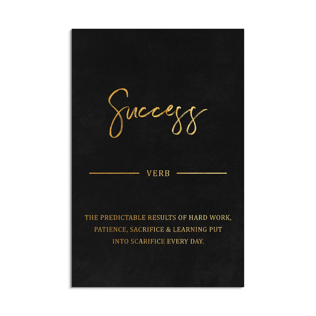 Success - Golden Black