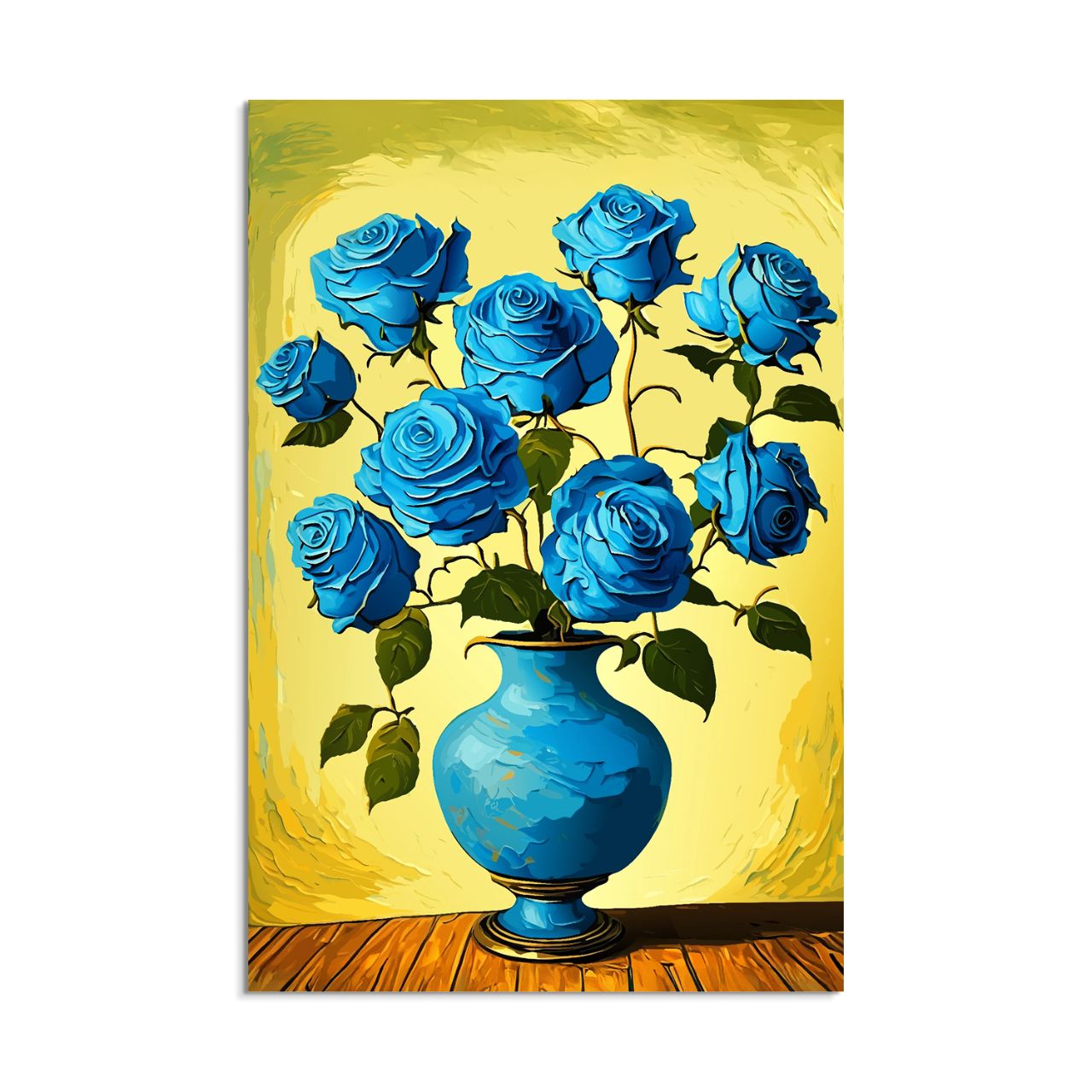 Blue Roses in a Vase