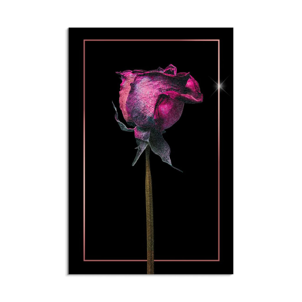 Gilded Pink Rose