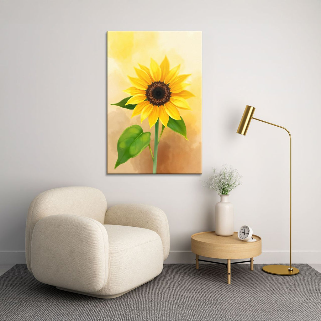 Radiant Solitary Sunflower