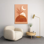 Terracotta Sunburst Abstract - 1