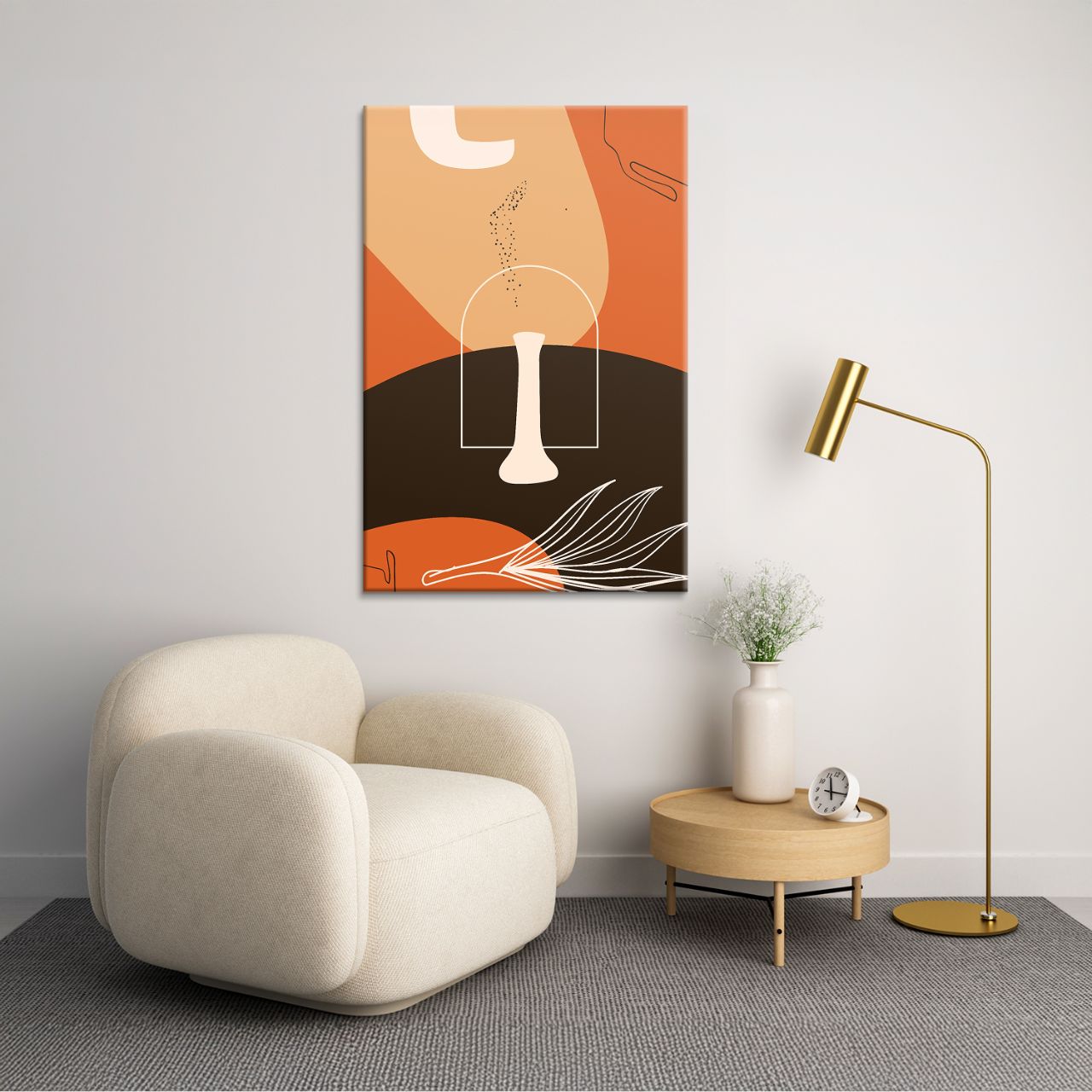 Abstract Boho Terracotta - 1