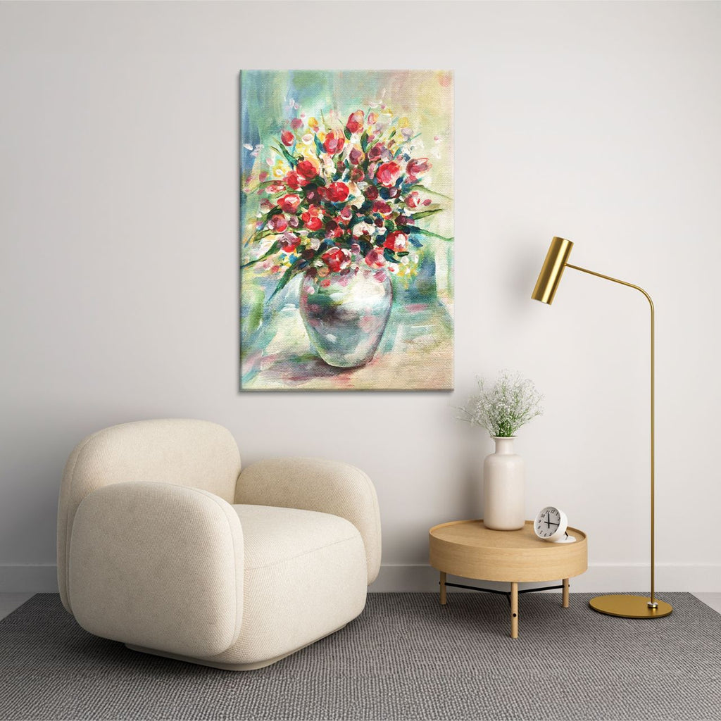 Impressionistic Floral Vase