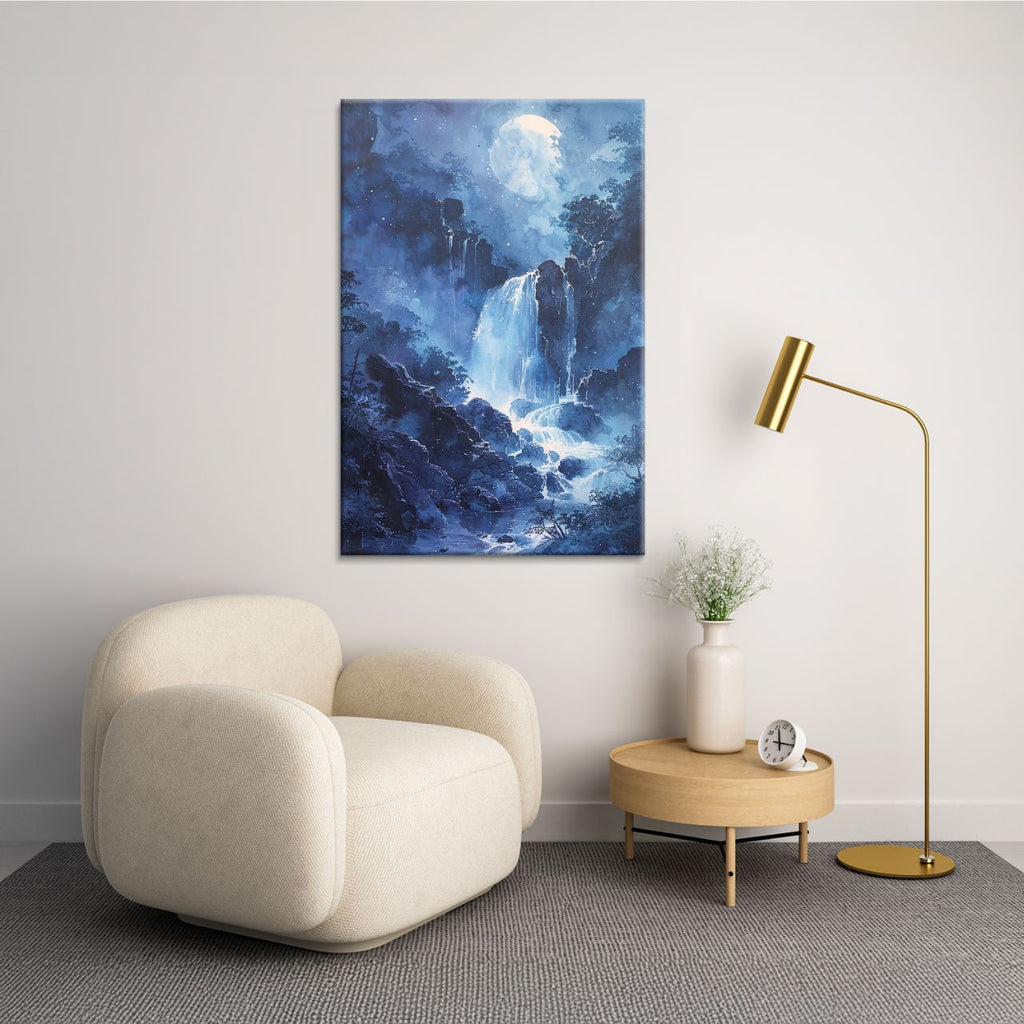 Midnight Moon over Water