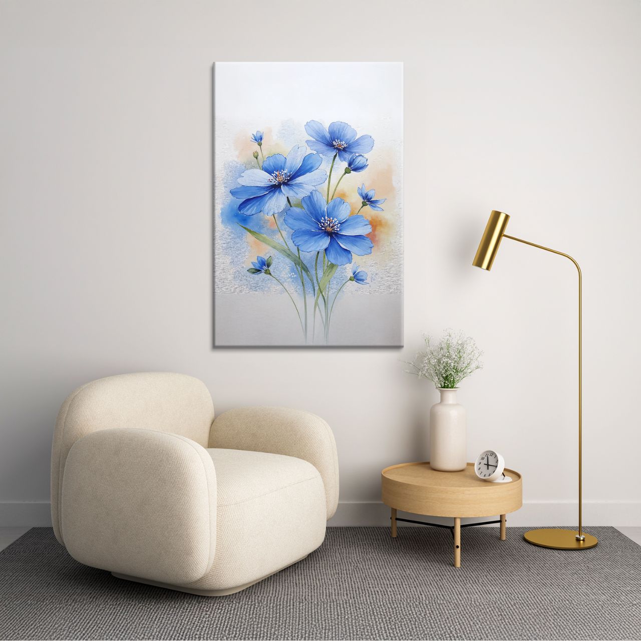 Warm-Toned Floral Vase