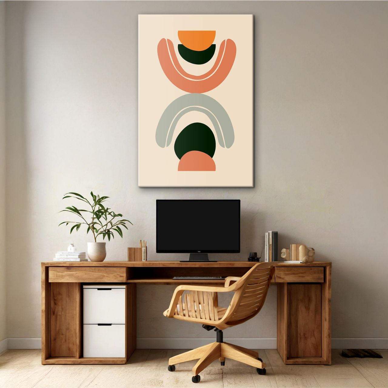 Abstract Boho Arch & Leaf - 3