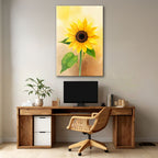 Radiant Solitary Sunflower