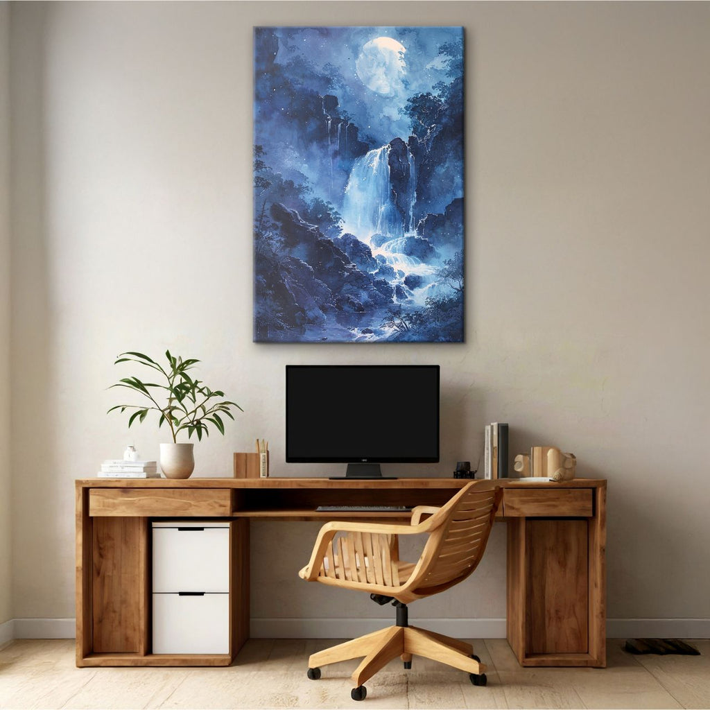 Midnight Moon over Water