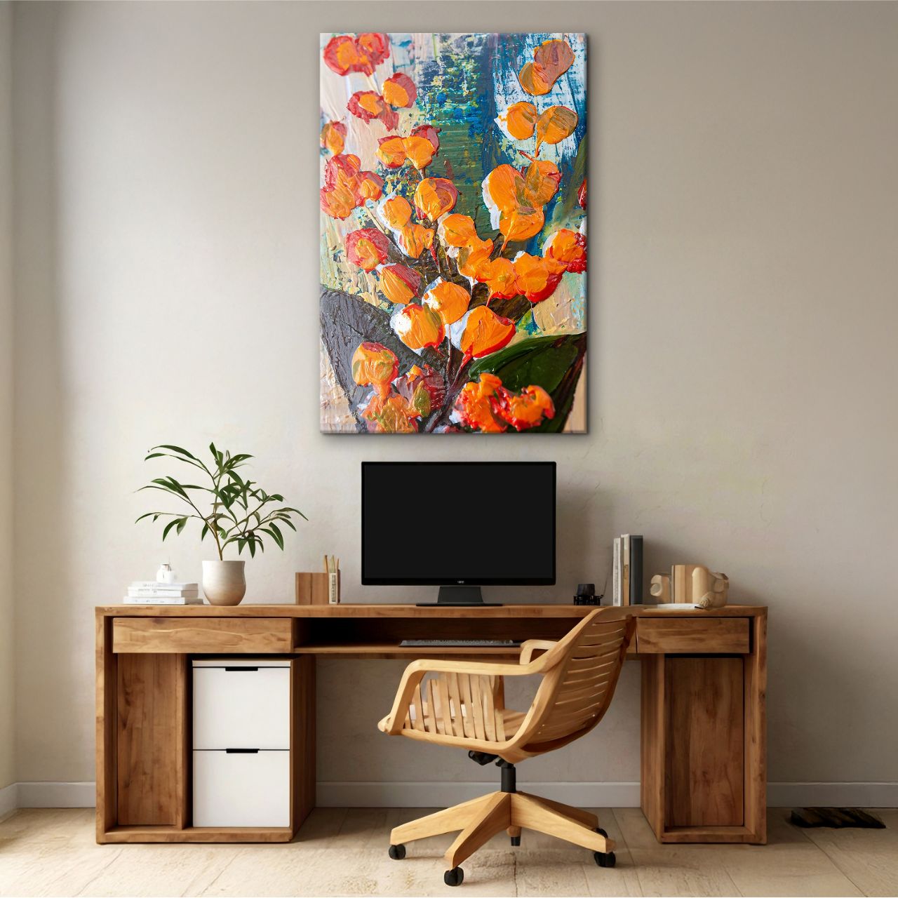 Vibrant Abstract Bloom - 1