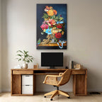 Baroque Floral Still Life with Parrot