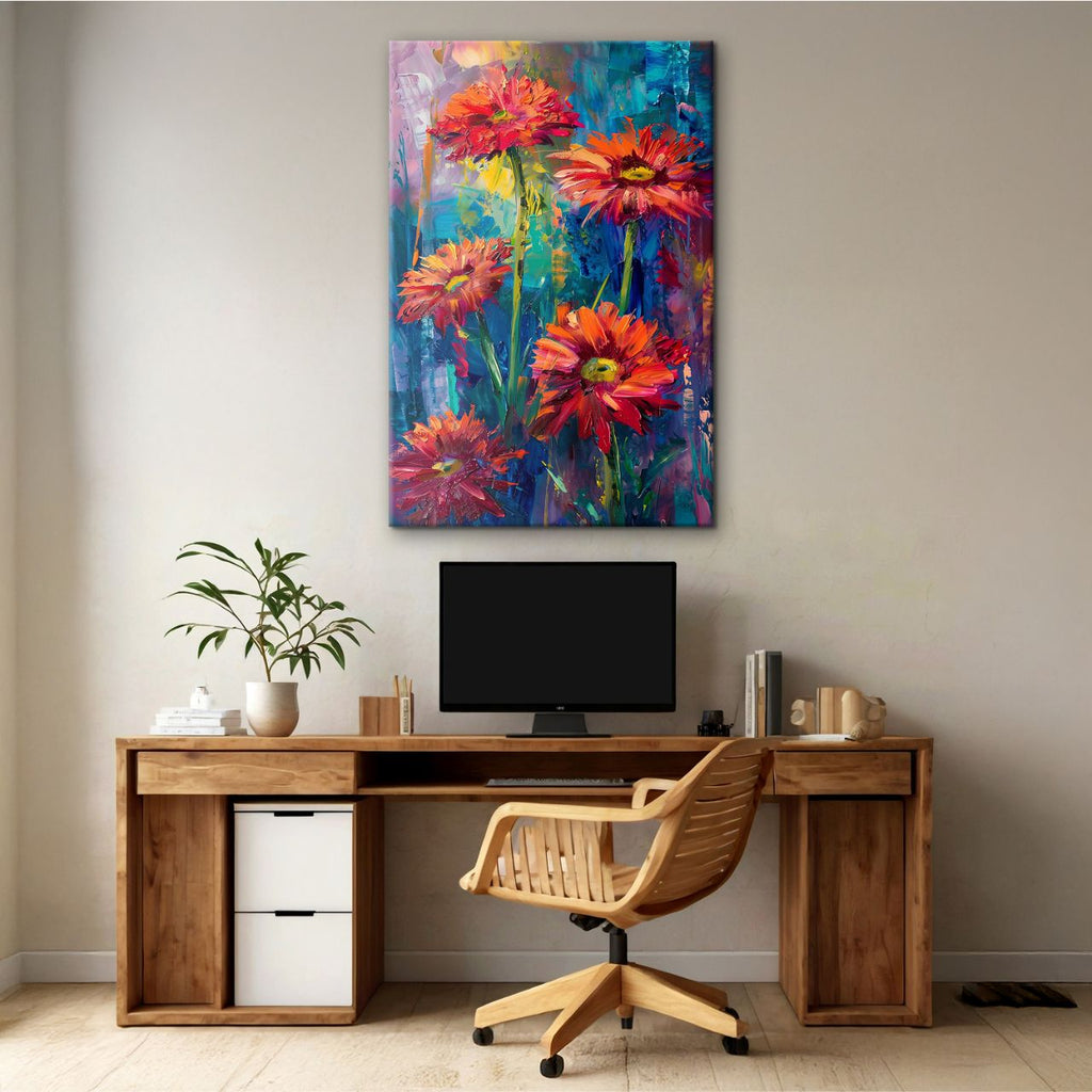 Fiery Gerbera Impression