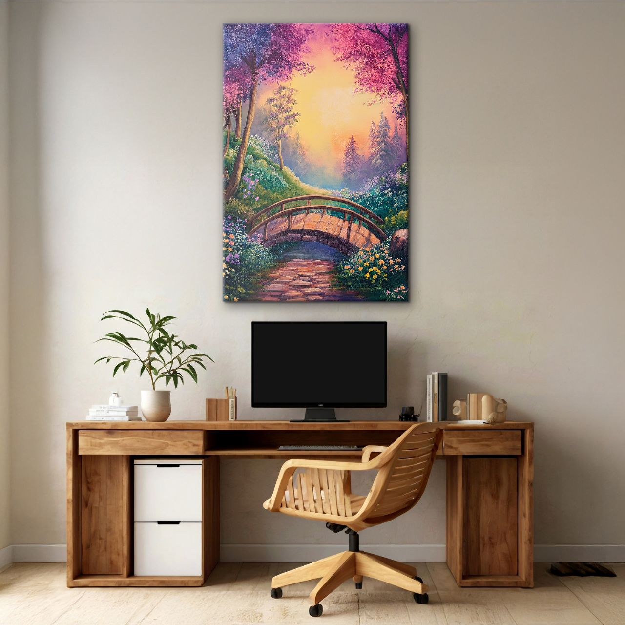 Peaceful Garden Bridge