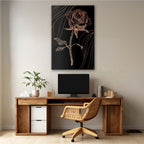 Copper Rose Etching - 3