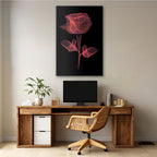 Radiant Wireframe Rose - 1