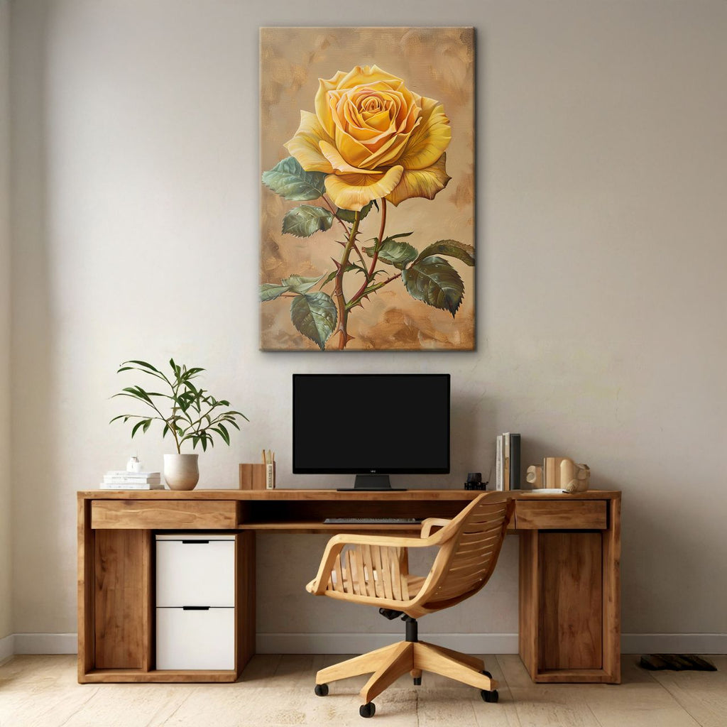 Golden Yellow Rose Elegance