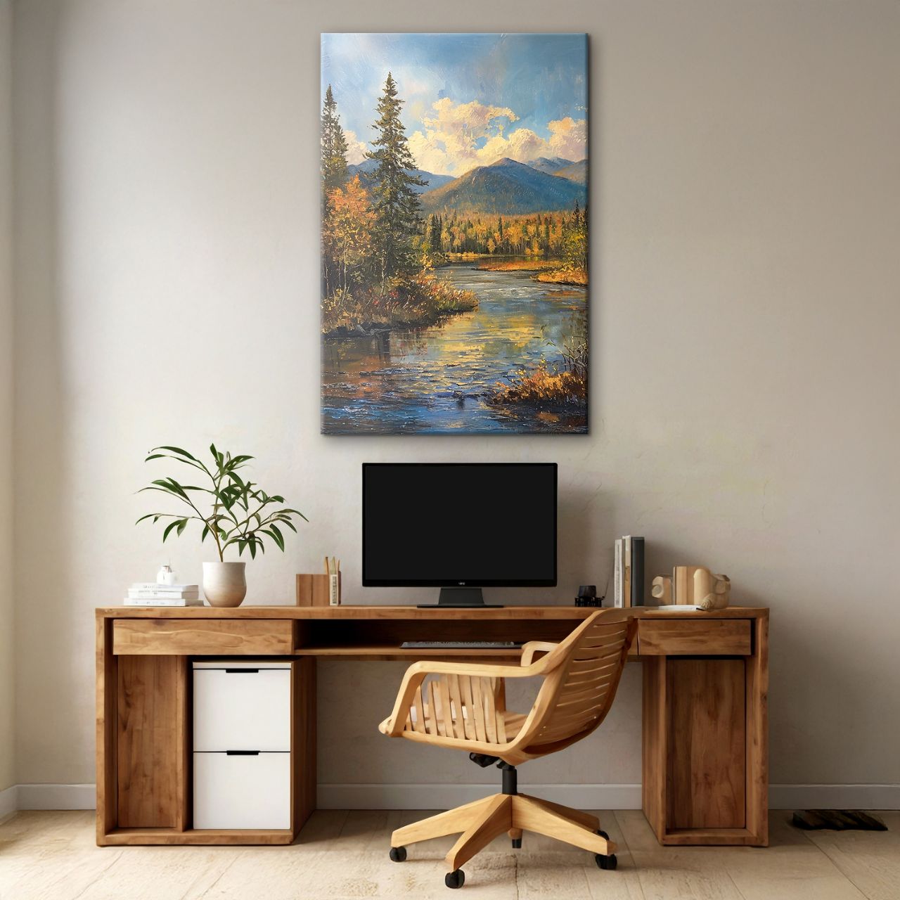 Autumn River Reflection