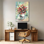 Impressionistic Floral Vase