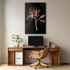 Copper Rose Etching - 2