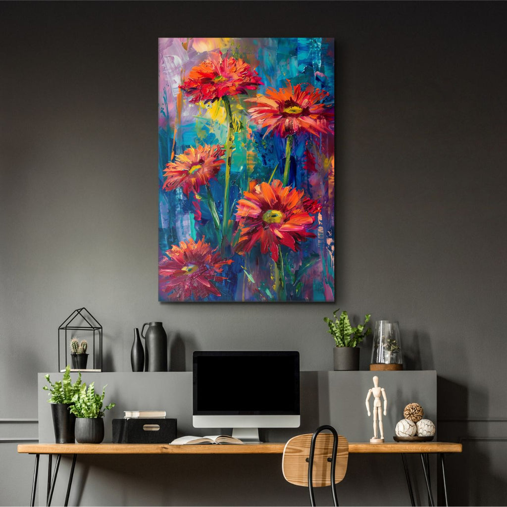 Fiery Gerbera Impression