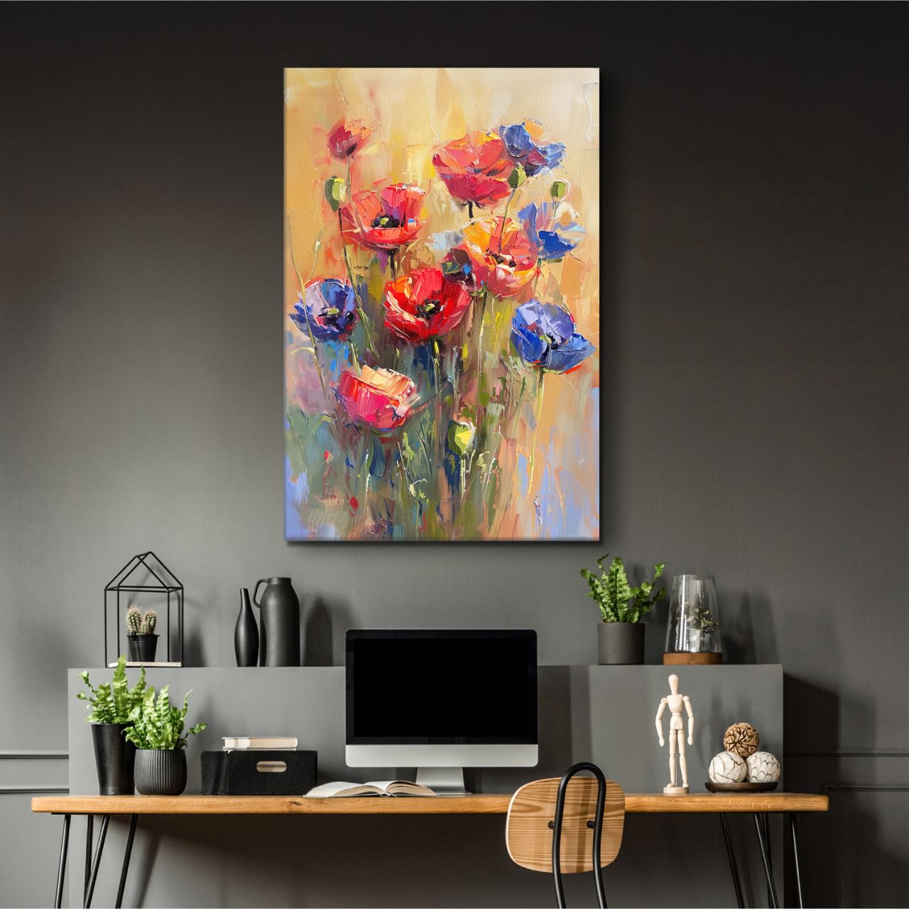 Textured Poppy Meadow