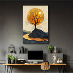 Autumn Moonlit Tree