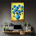 Blue Roses in a Vase