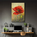 Textured Red Poppy - 2