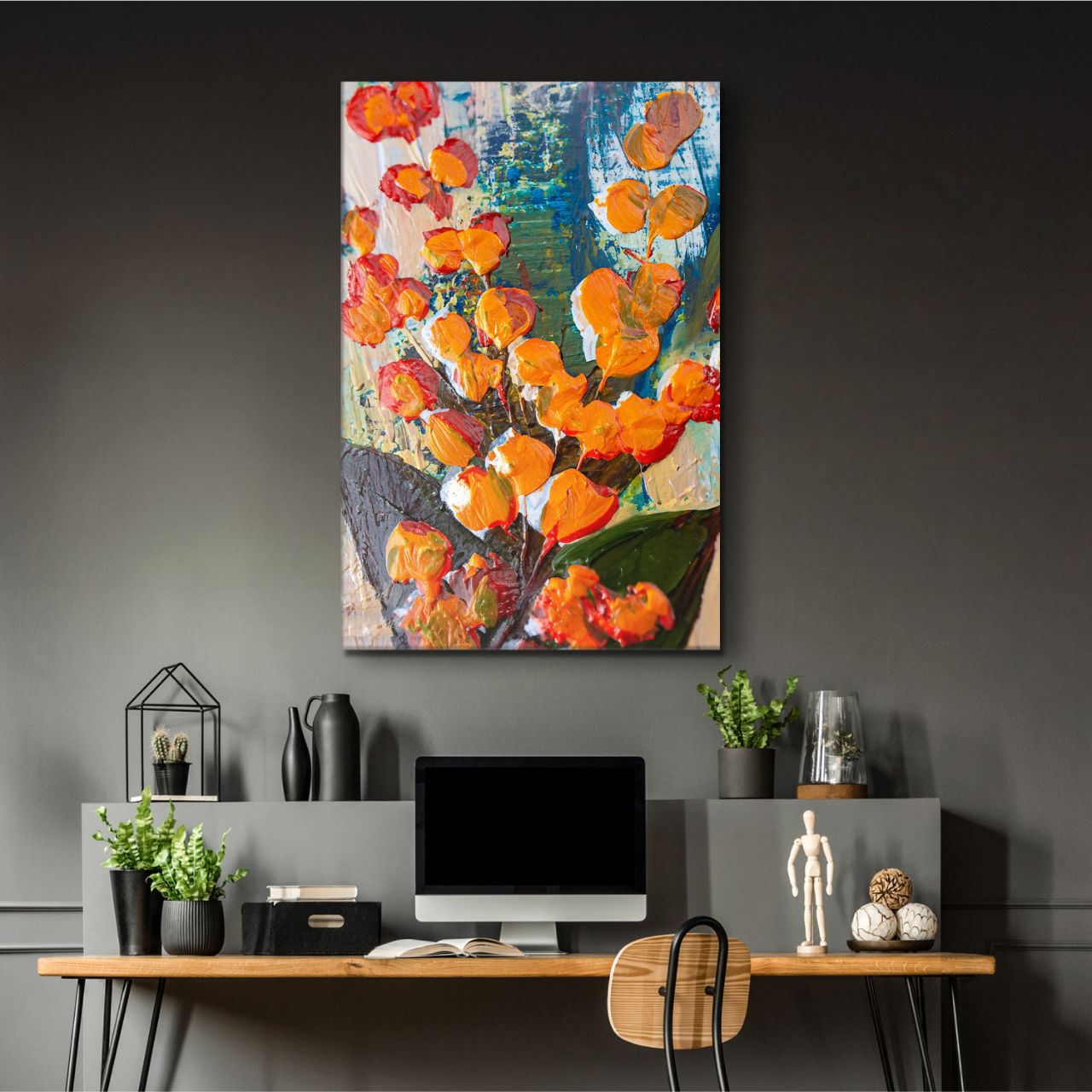 Vibrant Abstract Bloom - 1