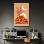 Terracotta Sunburst Abstract - 1