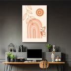 Terracotta Sunburst Abstract - 3