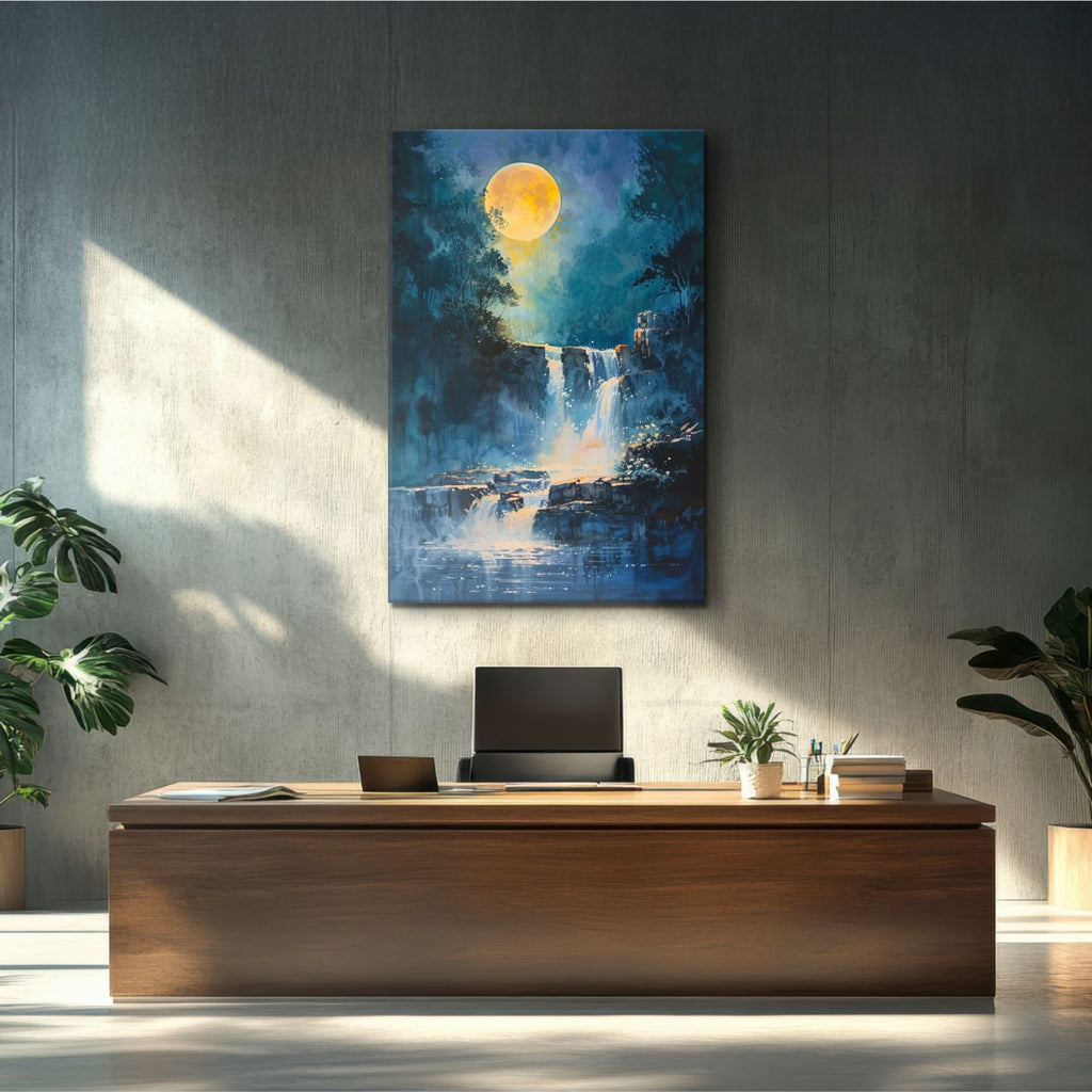 Lush Green Waterfall